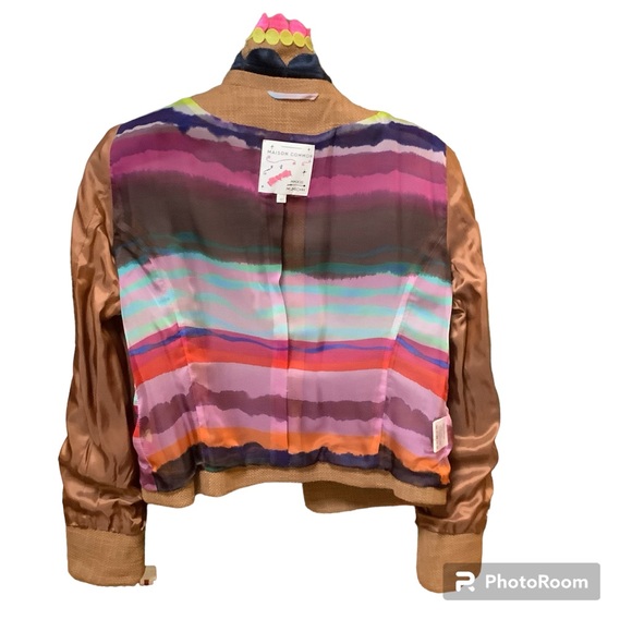 🆕{MAISON COMMON} Dot-Applique Peter Pan Collar Jacket - Picture 10 of 13